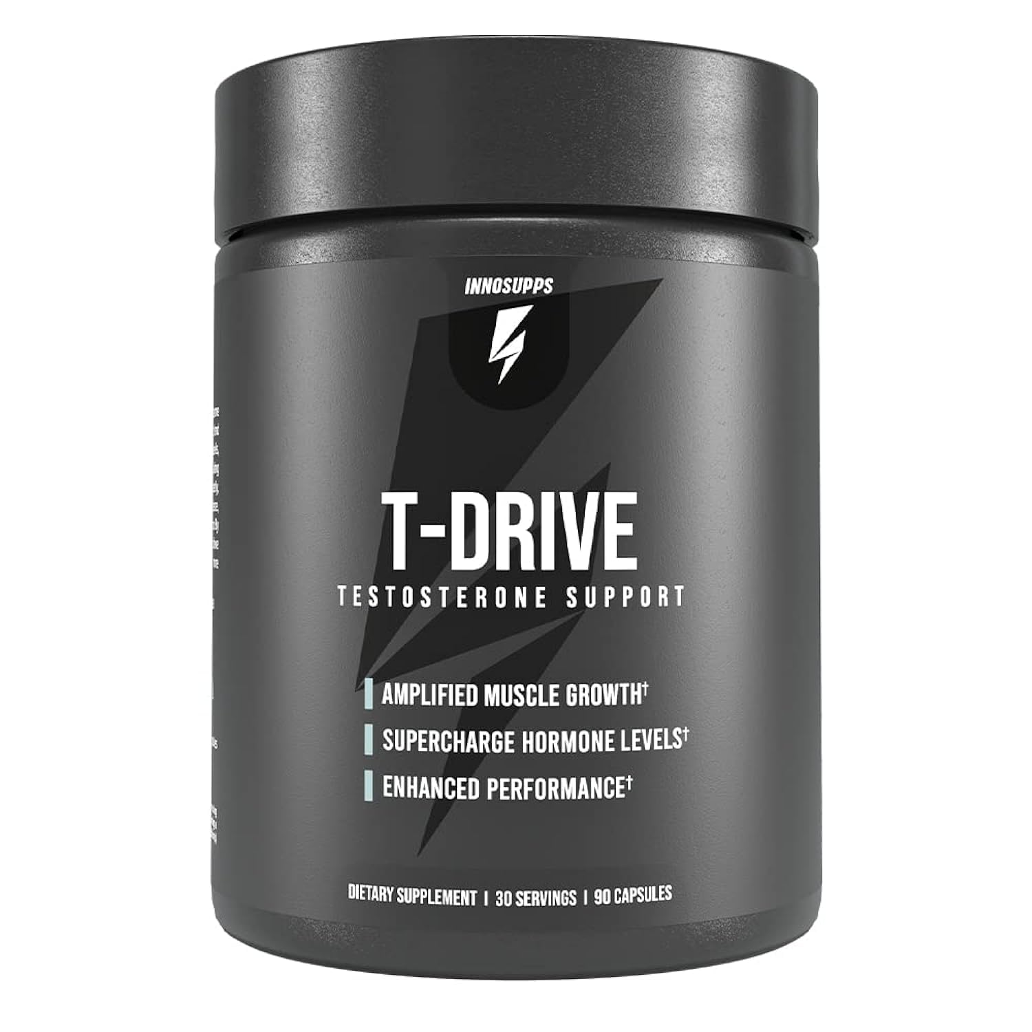 InnoSupps T-Drive Testosterone Booster Enhance Performance Amplify Muscle Growth, Increase Libido & Energy Levels w/KSM-66 Ashwagandha, Magnesium, Vitamin D, Niacin Boron, Fenugreek, 90 Caps, 30 Days InnoSuppsBuy Supplements Australia