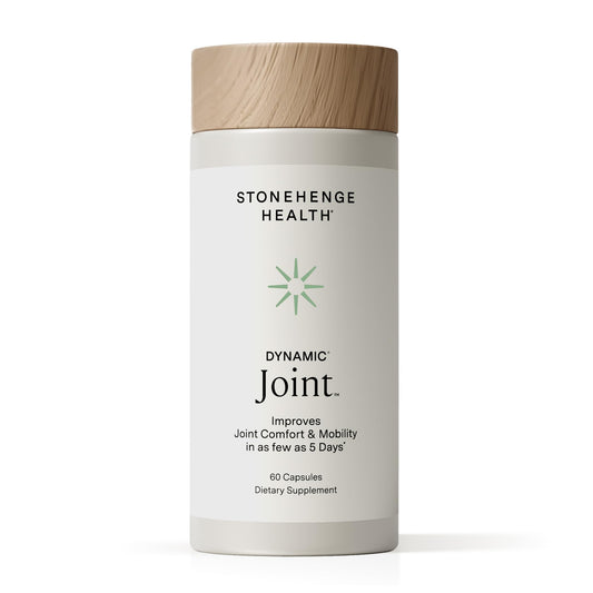 Stonehenge Health Dynamic Joint Health Supplement – Fast-Acting Support with AprèsFlex® Boswellia, MSM, Multi-Type Collagen, Turmeric, Bromelain, Vitamins C & D3 – Supports Joint Comfort – 60 Capsules Stonehenge HealthBuy Supplements Australia
