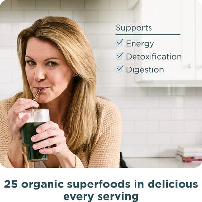 Ancient Nutrition SuperGreens Powder with Probiotics, Organic Berry Flavor Greens, Made from Real Fruits, Vegetables and Herbs, Digestive and Energy Support, 25 Servings, 6.7oz Ancient NutritionBuy Supplements Australia