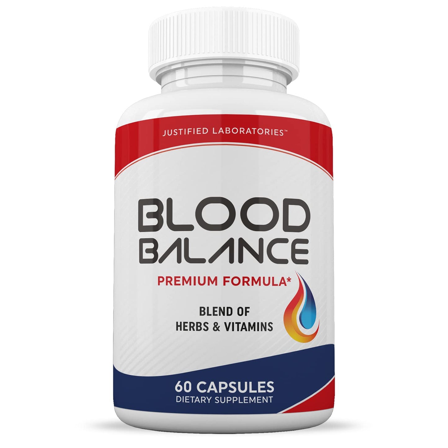 Justified Laboratories Blood Balance - 60 Capsules, Pack of 2 - Advanced Circulatory Support Formula with a Blend of Herbs & Vitamins - 60 Servings