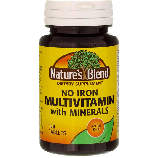 Nature's Blend Multiple Vitamin with Minerals No Iron 100 Tabs Nature's BlendBuy Supplements Australia