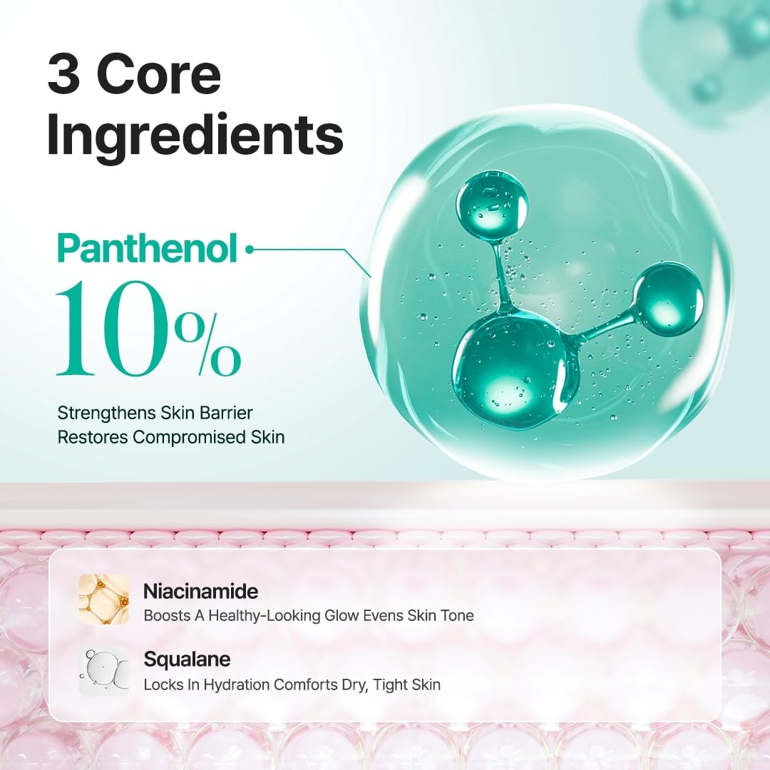 PURITO Panthenol 10% Barrier Cream | Face Moisturizer for Skin Barrier Repair | All skin types, sensitive and blemish-prone skin | Non-Comedogenic,
