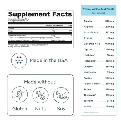 Ancient Nutrition Colostrum Superfood Powder, Grass Fed Bovine Colostrum, Supports Healthy Gut Microbiome and Immune System, Clinically Studied Lactoferrin
