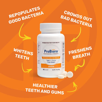 ProBiora Professional Strength Oral Probiotics for Teeth and Gums | Dental Probiotic for Oral Health | Bad Breath Treatment for Adults | Tooth Whitening