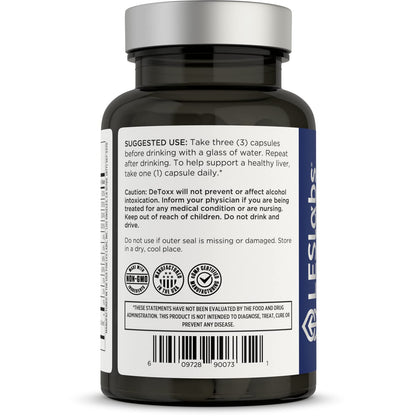 LES Labs DeToxx – Better Mornings & Recovery, Liver Support, Electrolyte Replenishment & Glutathione Support – Prickly Pear, Milk Thistle & NAC