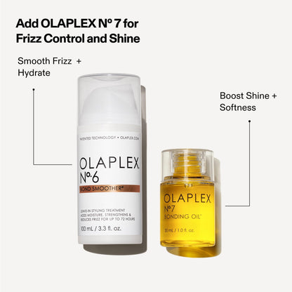 Olaplex Nº. 6 Bond Smoother: Leave-In Styling Treatment | Smooths, Conditions, & Strengthens | Frizz Control for Up to 72 Hours | For Coily, Curly,
