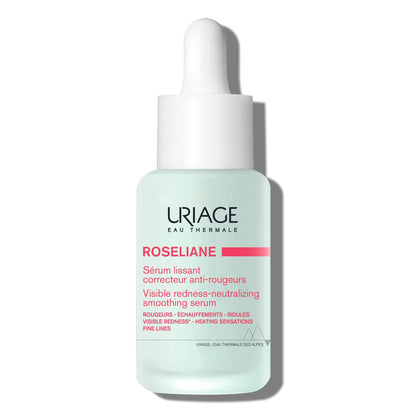 Uriage Roseliane Smoothing Serum, Visibly Calms Redness, Heating Sensations, Fine Lines, Face, Hesperidin, Enoxolone