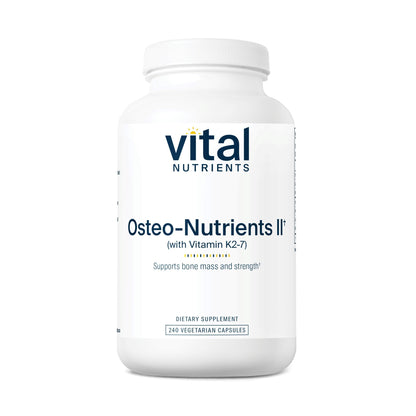 Vital Nutrients Osteo-Nutrients II - Vitamin K2 + D3, Calcium, Boron, and Magnesium for Bone Strength* - Healthy Heart Support - Vegetarian Supplement