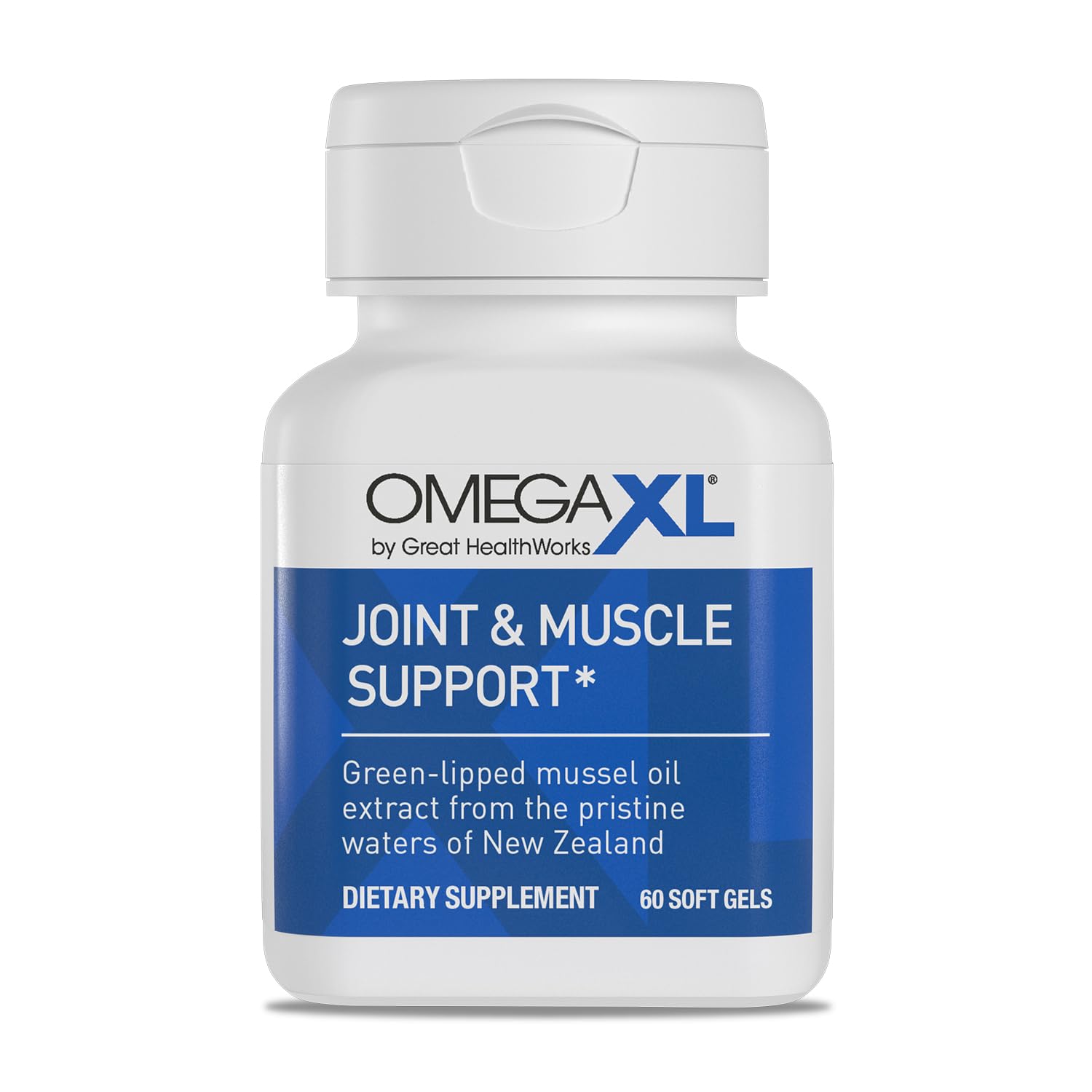 OmegaXL Joint Support Supplement, for Relief - Natural Muscle Support, Green Lipped Mussel Oil, Soft Gel Pills, Drug-Free, 60 Count OmegaXLBuy Supplements Australia