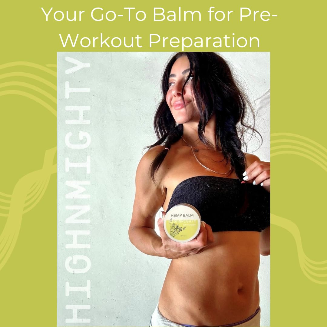 Highnmighty Maximum Strength Lemon Pepper Hemp Balm Salve | Daytime Relief, Relaxing, Natural, Fast-Acting Topical Cream for Muscle Joint Back Knee Shoulder Neck Elbow Hand Foot Relief, 60ml (2oz) HighnmightyBuy Supplements Australia