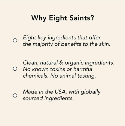 Eight Saints Retinol Facial Moisturizer Cream, For Firming Face, Neck & Eye Wrinkles and Lines, Deep Hydrating Lotion, Fragrance-Free, with Retinol, Hyaluronic Acid,