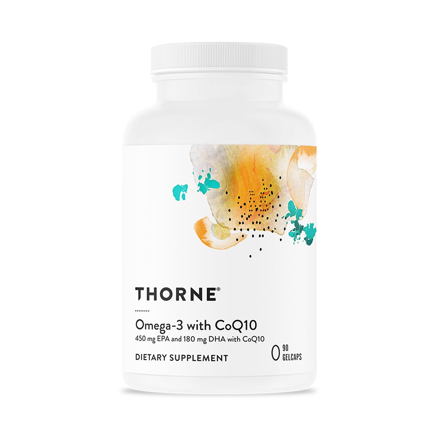 THORNE - Omega-3 with CoQ10 - Fish Oil Supplement with EPA & DHA from Sustainably Sourced Fish - Supports Brain, Skin, Joint & Heart Health* - Third-Party Certified