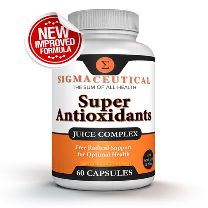 Sigmaceutical Super Antioxidant Capsules – 6 Superfruit Blend with Goji Berry, Acai, Resveratrol for Immune Support