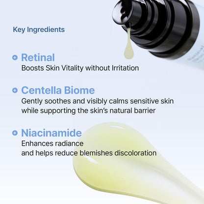 MEDITHERAPY Retinal Skin Booster Serum | Retinaldehyde, Niacinamide Anti-Aging Serum - K-Beauty Facial Serum for Fine Lines, Firming & Radiance