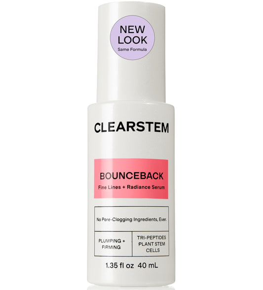 CLEARSTEM BOUNCEBACK Radiant Facial Serum - Peptide Serum for Hydration & Smooth-Looking Skin with Tri-Peptides and Mango Fruit Extracts