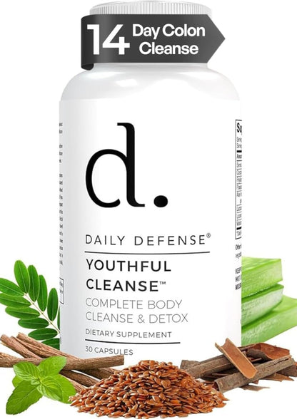 14 Day Cleanse Pills Colon Cleanser Detox for Weight Flush Intestinal Cleanse Pills & Probiotic - Fast Natural Laxative for Constipation Relief