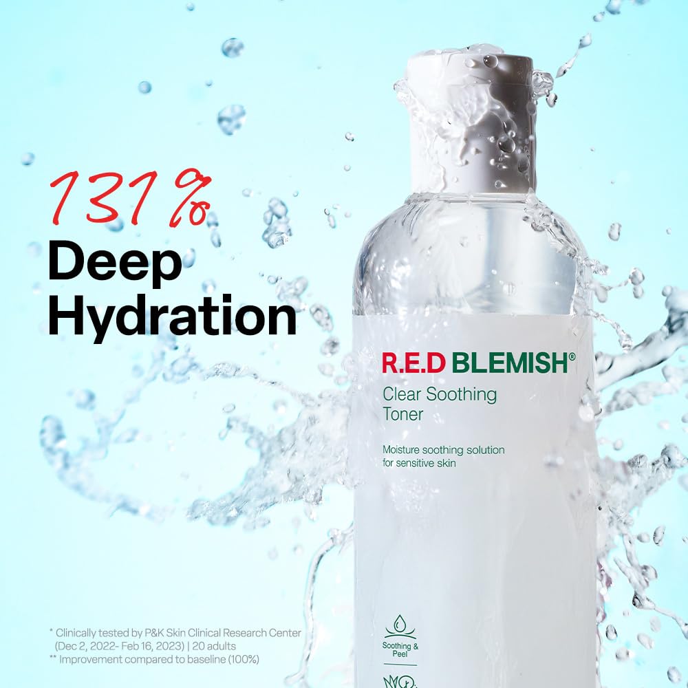 Dr. G R.E.D. Blemish Clear Soothing Toner - Korean Soothing Toner for Glowing Skin - Soothes Irritation Clear Skin - Mild Exfoliant