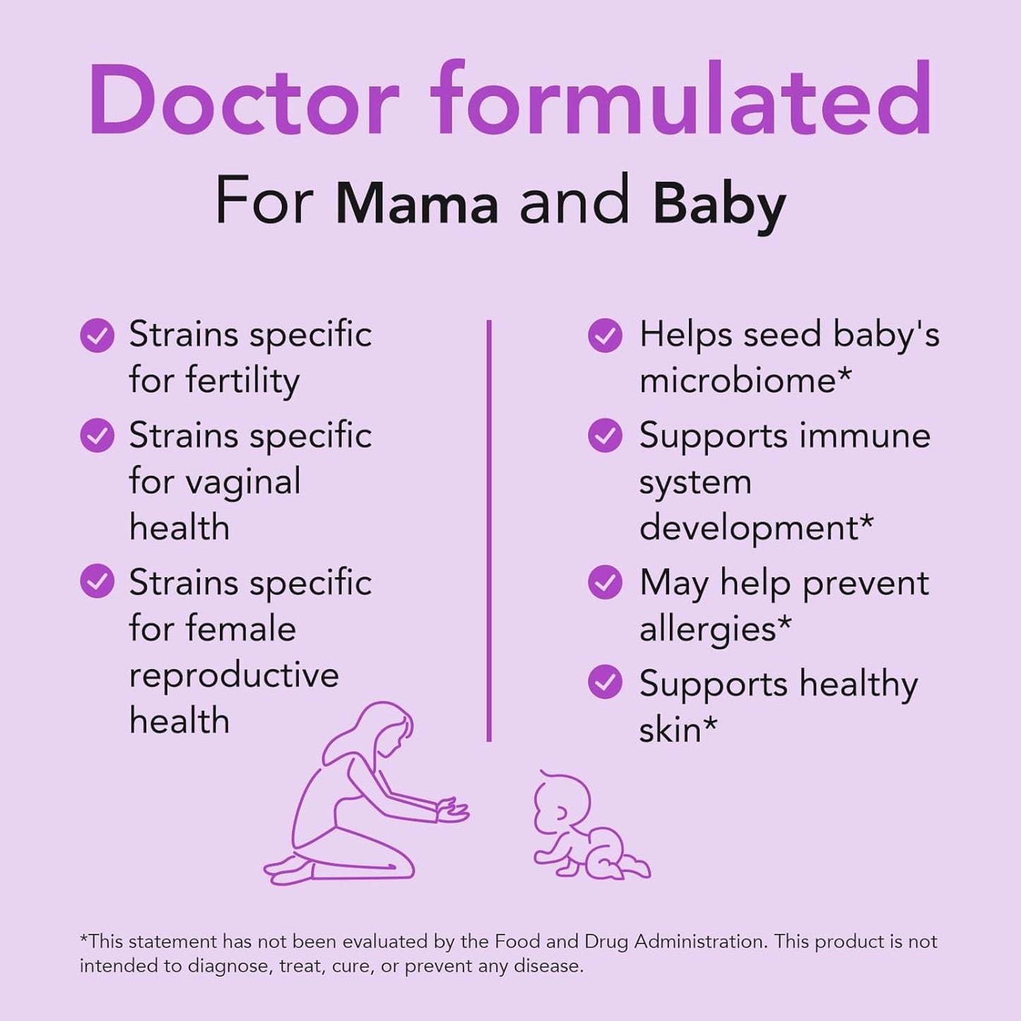 Premom Prenatal Prebiotics & Probiotics for Women, 30 Billion CFU, 18 Strains, Organic Prebiotic & Womens Probiotic, Vaginal, Gut, & Digestive Health + Immune Support Supplement