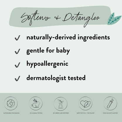 The Honest Company Conditioning Hair Detangler, Tear-Free, Hypoallergenic, Leave-In Conditioner and Fortifying Spray