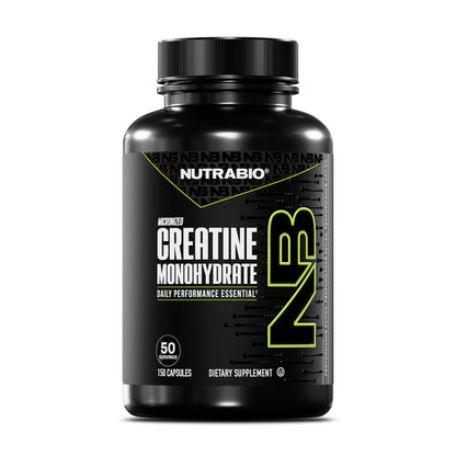 NutraBio Pure Micronized Creatine Monohydrate Capsules, Creatine Pills, Supports Bulk Muscle Energy, Recovery, and Strength - Keto Friendly, Kosher