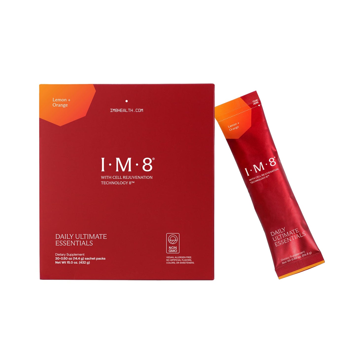 IM8 Daily Ultimate Essentials All-in-One Multivitamin Supplement, 92 Nutrient Rich Ingredients CoQ10, Probiotics, Vitamins, Greens, Gluten Free, Vegan
