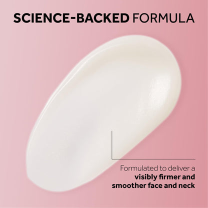 No7 Restore & Renew Multi Action Serum for Face & Neck - Anti Aging Serum for Neck Firming and Tightening - Infused with Hydrating Collagen Peptides