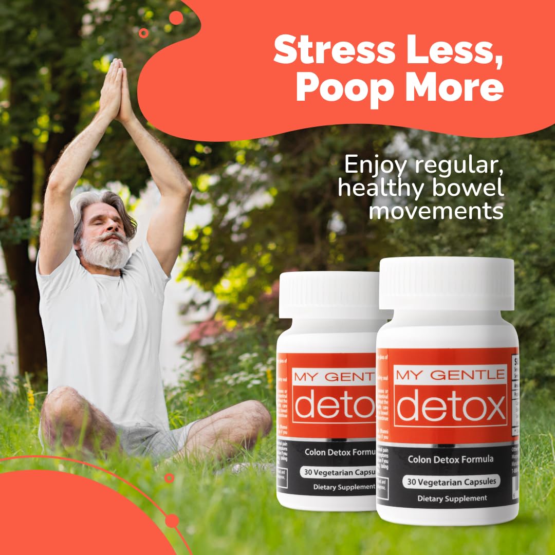 Herbal Nitro My Gentle Detox Cleanse for Women & Men - Poop Pills for Constipation Relief - Overnight Colon Cleanse Natural