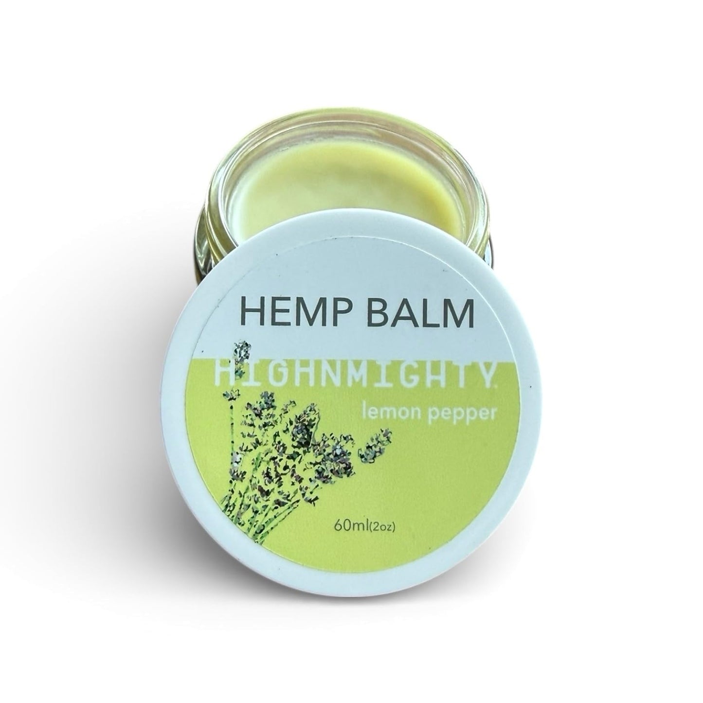 Highnmighty Maximum Strength Lemon Pepper Hemp Balm Salve | Daytime Relief, Relaxing, Natural, Fast-Acting Topical Cream for Muscle Joint Back Knee Shoulder Neck Elbow Hand Foot Relief, 60ml (2oz) HighnmightyBuy Supplements Australia