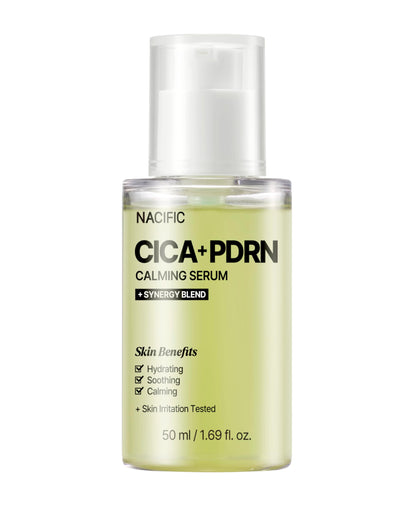 NACIFIC Cica PDRN Centella Serum (Centella Ampoule) 1.69 fl oz / 50ml, Korean Serum for Sensitive Skin, Calming & Hydrating