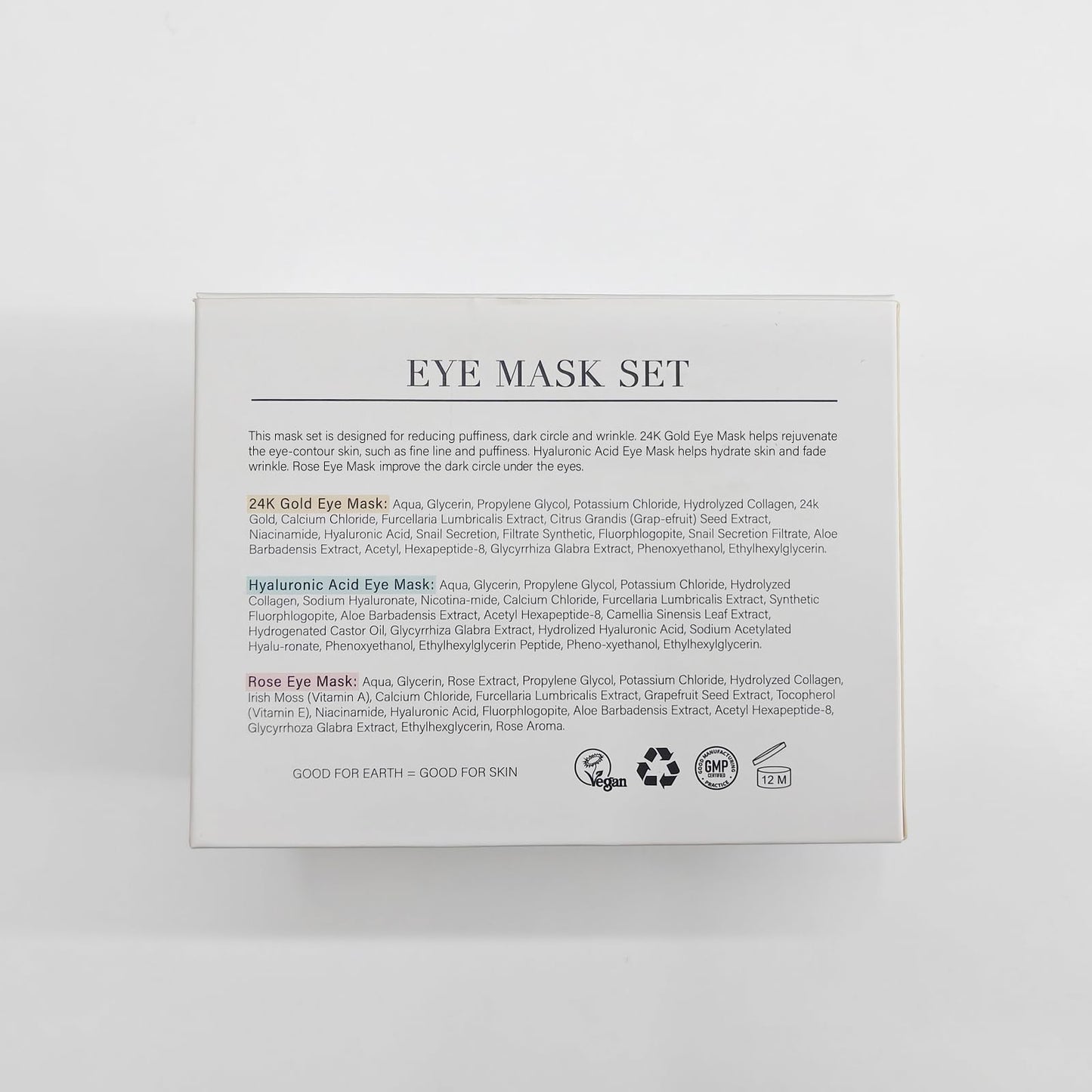 PEAUAMIE Under Eye Patches Gold and Hyaluronic Acid for puffy eyes,Rose Eye Masks