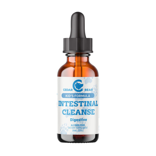 Cedar Bear - Intestinal Cleanse for Kids, Liquid Herbal Supplement for Detox and Digestive Cleanse with Natural Herbs,