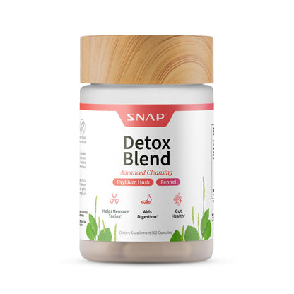 Snap Supplements Detox Cleanse Capsules - Advanced Blend for Full Body Detox & Cleanse, Flush Out Toxins, Improve Digestion & Gut Health