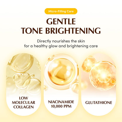 EQQUALBERRY Collagen Glow Up Mask - Niacinamide & Low Molecular Collagen for Brightening and Radiance Boosting | Korean Collagen Face Mask