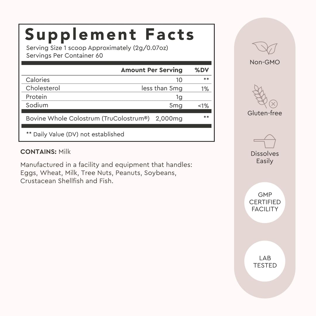Alaya Naturals Bovine Colostrum Powder – Superfood, Bioactive Colostrum for Gut Health, Immune Support, Hormonal Balance & Muscle Recovery