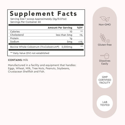 Alaya Naturals Bovine Colostrum Powder – Superfood, Bioactive Colostrum for Gut Health, Immune Support, Hormonal Balance & Muscle Recovery