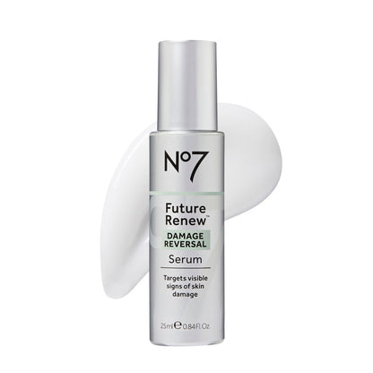 No7 Future Renew Damage Reversal Anti Aging Serum for Face - Face Serum for Women with Peptides to Support Skin Repair - Helps Reduce Fine Lines, Wrinkles,