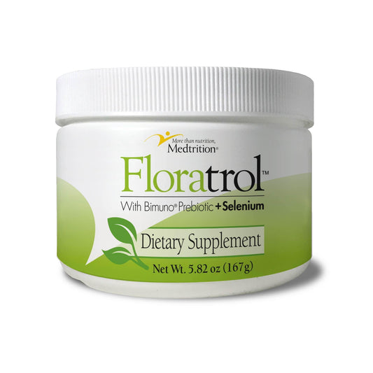 Medtrition Floratrol™ Prebiotic Fiber Powder for Digestive Health – Bimuno® GOS Prebiotic + Selenium – Supports Gut Health & Regularity – Dissolves Clear and Fast,