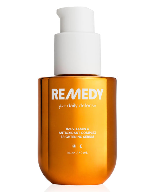 Remedy for Daily Defense | 15% Vitamin C Complex Brightening Serum | Stabilized Vitamin C with Next-Gen Antioxidants, Ferulic Acid, Ectoin