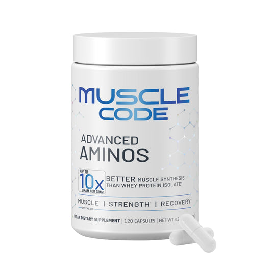 NAUTILUS Muscle Code Essential Amino Acid Capsules – Muscle Synthesis & Repair & Strength – Unflavored – 30 Servings – Clinically Studied