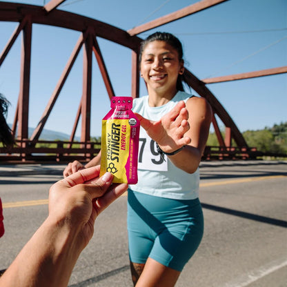 Honey Stinger Organic Fruit Smoothie Energy Gel, Gluten Free & Caffeine Free, for Exercise, Running and Performance, Sports Nutrition for Home & Gym,