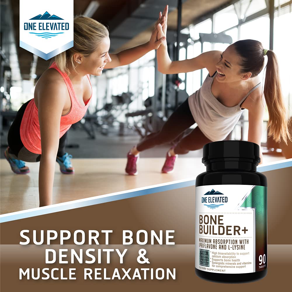 Comprehensive Bone Builder Calcium Supplement. Formulated with Highest Grade Calcium -Carbonate/Hydroxyapatite/Citrate, Magnesium, Zinc, D3. Works in Sync
