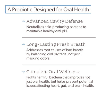 SuperTeeth Oral Probiotics for Mouth Bad Breath & Cavities, Oral Defense Dental Probiotic to Support Healthy Teeth & Gums, Lactobacillus Reuteri