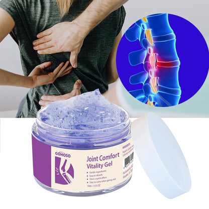 Joint Purple Gel, Cooling Massage Cream with Turmeric for Back, Neck, Joints & Muscles – Hydrating Gel for Active Lifestyles