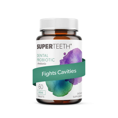 SuperTeeth Oral Probiotics for Mouth Bad Breath & Cavities, Oral Defense Dental Probiotic to Support Healthy Teeth & Gums, Lactobacillus Reuteri