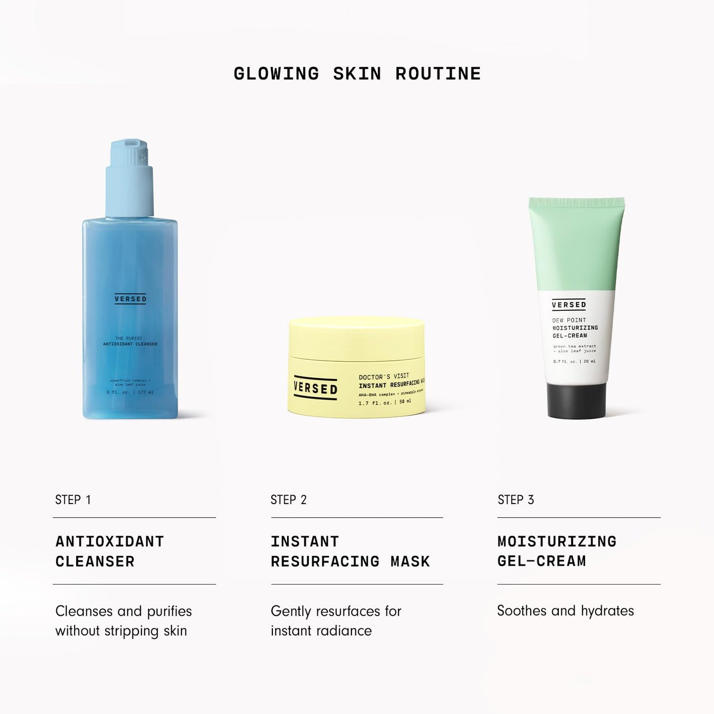Versed Doctor’s Visit Instant Resurfacing Face Mask - AHA, BHA and Enzyme Exfoliating Mask Helps Reduce Hyperpigmentation - Smooth and Moisturize