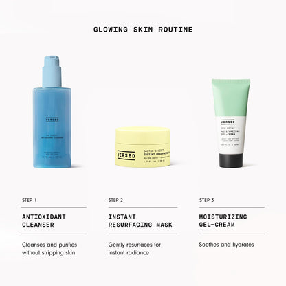 Versed Doctor’s Visit Instant Resurfacing Face Mask - AHA, BHA and Enzyme Exfoliating Mask Helps Reduce Hyperpigmentation - Smooth and Moisturize