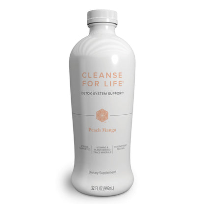 Isagenix Cleanse for Life - Detox System Support with Vitamins & Minerals - Support Healthy Metabolism with Antioxidant Supplement - Gluten & Soy Free Cleanse Drink - Peach Mango, 32 Oz