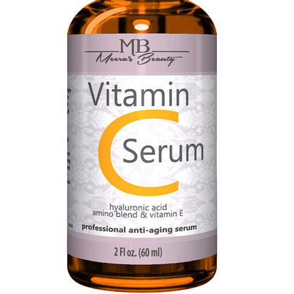 DOUBLE SIZED (2 oz) PURE VITAMIN C SERUM FOR FACE With Hyaluronic Acid - Anti Wrinkle, Anti Aging, Dark Circles, Age Spots, Vitamin C, Pore Cleanser