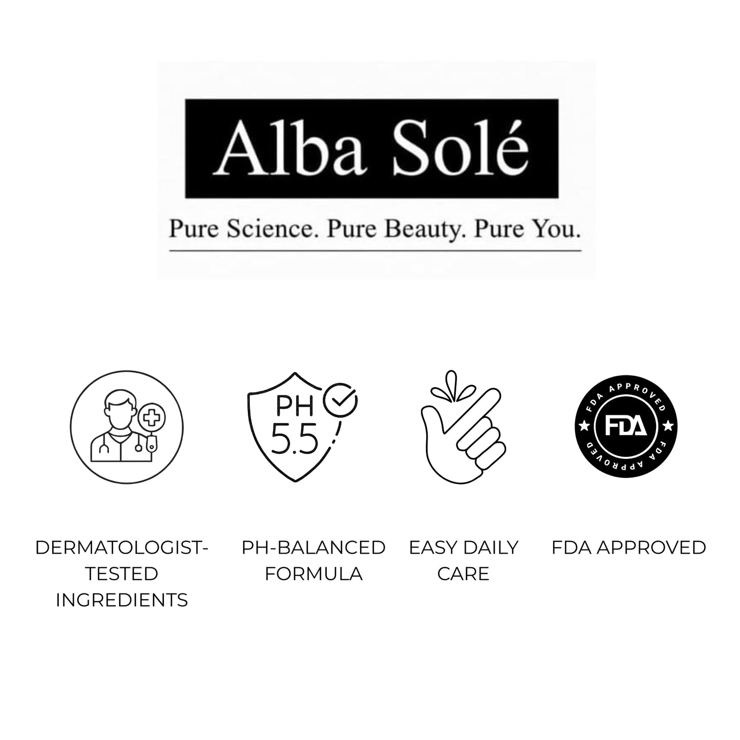 Alba Solé 5% Niacinamide Face Toner with Fermented Rice Water | pH 5.5 Balancing Toner | Hydrates, Refines Pores & Brightens for Glass Skin