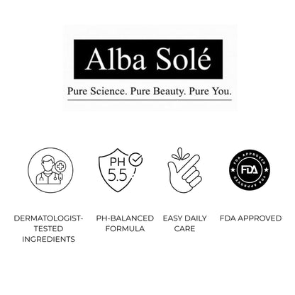 Alba Solé 5% Niacinamide Face Toner with Fermented Rice Water | pH 5.5 Balancing Toner | Hydrates, Refines Pores & Brightens for Glass Skin